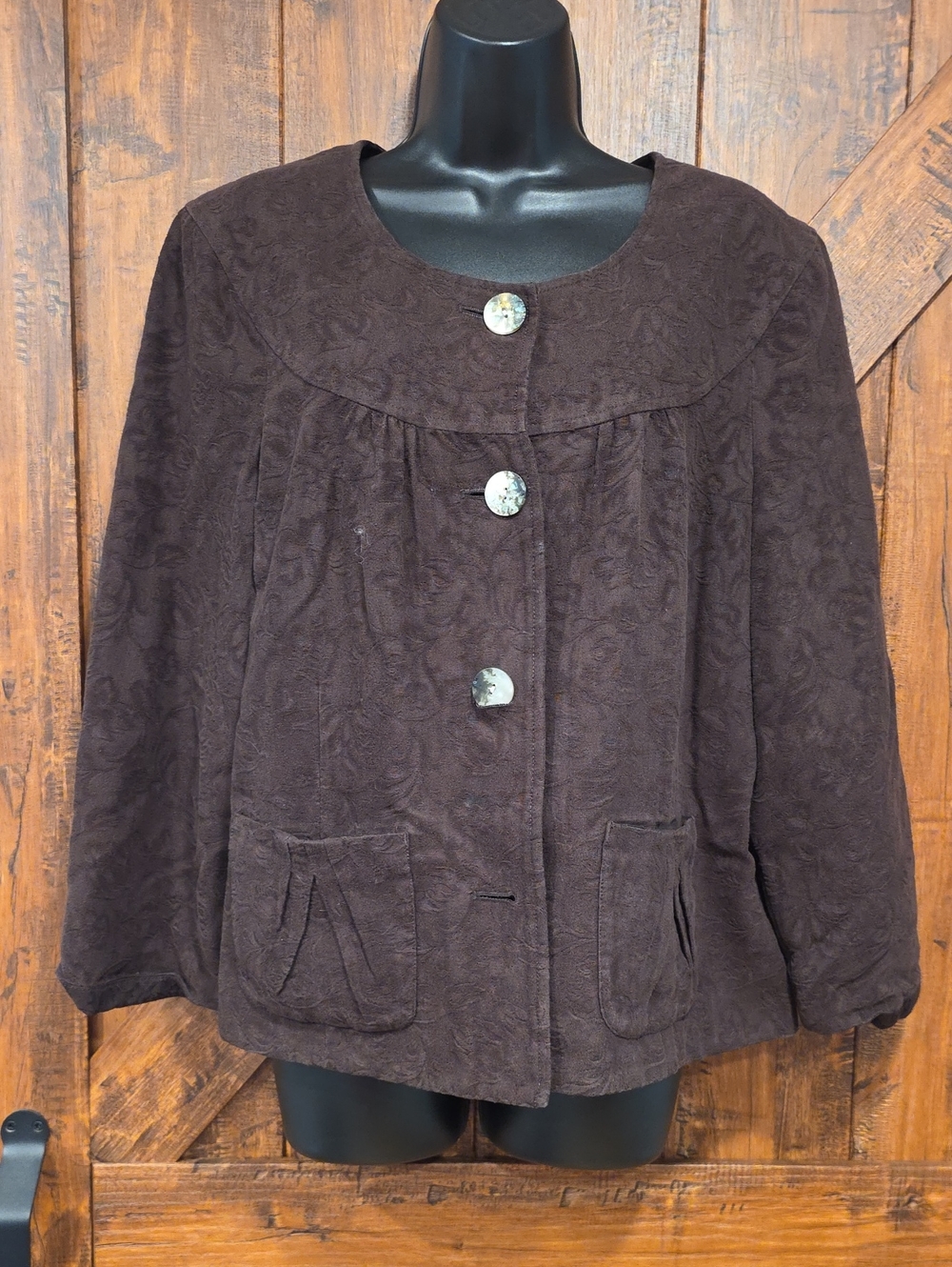 J Jill Jacquard Crop Jacket 16